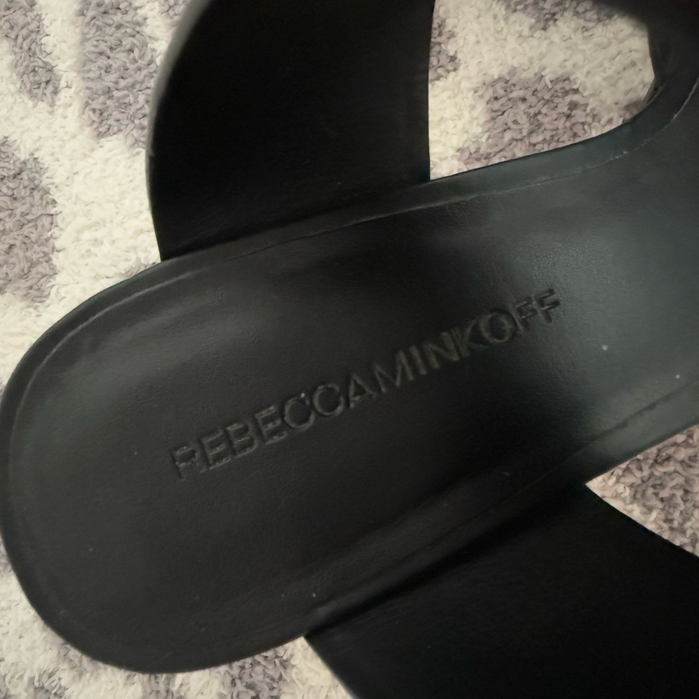 Rebecca Minkoff Black Sandals size 8.5 - Picture 4 of 5